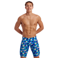 Funky Trunks Men's Tetra Tonic ECO Training Jammers, Swimming Jammer