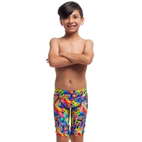 Funky Trunks Toddler Boys Colour Funk ECO Miniman Swimming Jammers, Boys Swimwear