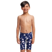 Funky Trunks Toddler Boys Paper Plain ECO Miniman Swimming Jammers, Boys Swimwear