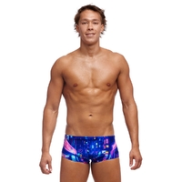 Funky Trunks Men's Cyber City ECO Sidewinder Trunk Swimwear, Men's Swimsuit