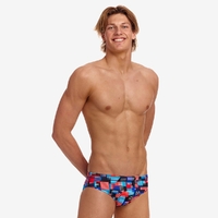 Funky Trunks Men's Motherboard Seamed Brief Swimwear, Men's Swimsuit