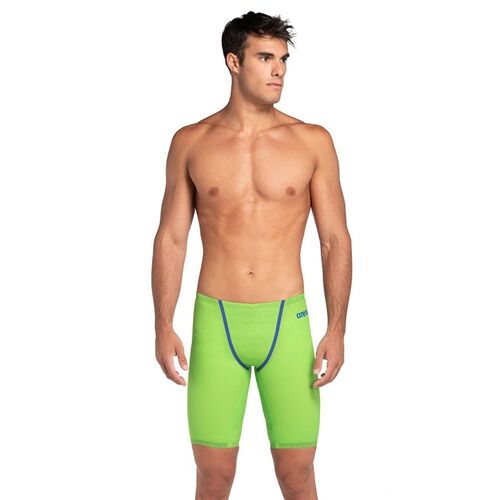 Men’s Arena Powerskin Primo Jammer Swimwear – Emerald Boa , FINA Approved Men's Racing Swimsuit [Size: 6]