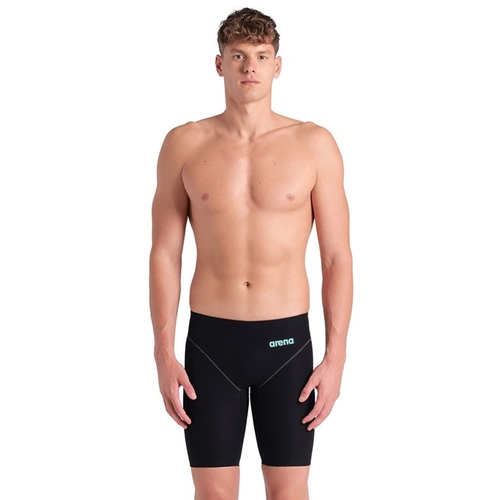 Men’s Arena Powerskin Impulso - 100 Black Teal Jammer Swimwear – FINA Approved Men's Racing Swimsuit