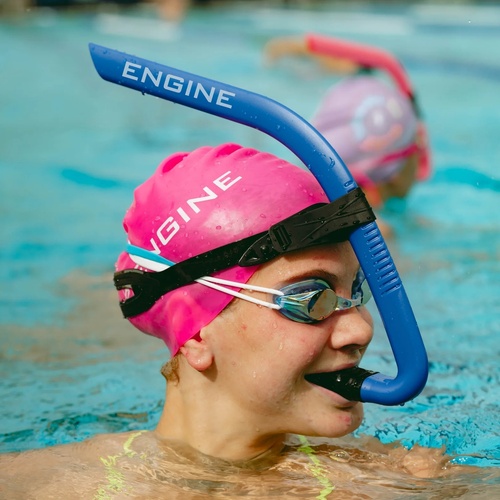 Engine Swimming Front Snorkel - Blue, Swimming Training Equipment