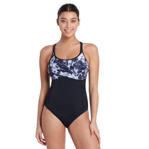 Zoggs Women's Multiway One Piece Swimwear - Marble  [Size: 10]