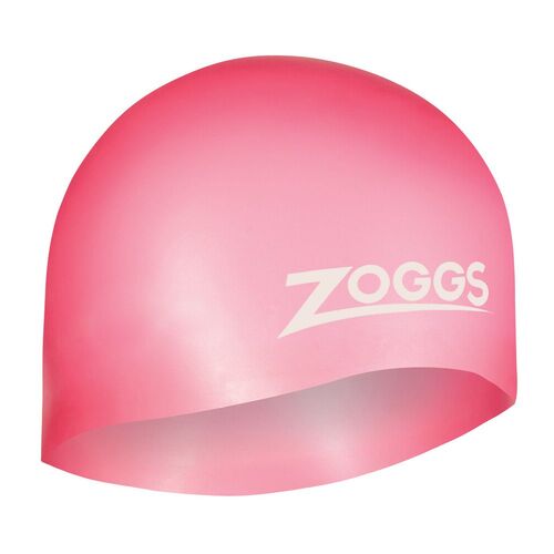 Zoggs Easy Fit Swimming Cap - Silicone Swim Cap, Multipal Colours [Colour: Pink]