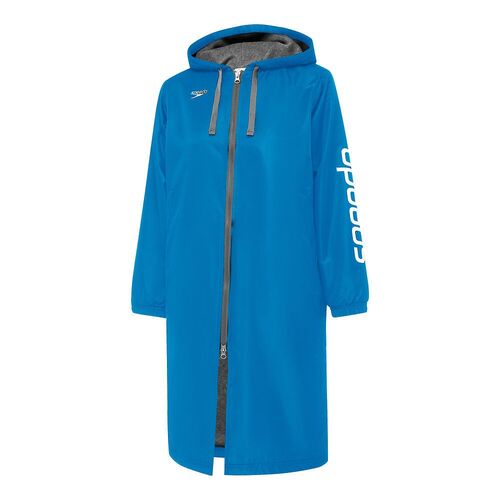 Speedo Logo Unisex Swimming Deck Coat - Blue - Swimming Parka [Size: 3XS]