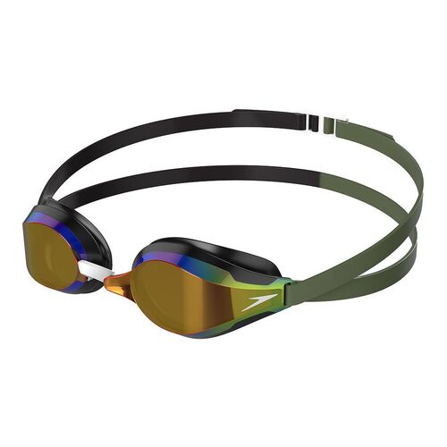 Speedo Fastskin Speedsocket 2 Mirror Goggle Competition Goggle - Black/Country Green/Smoke