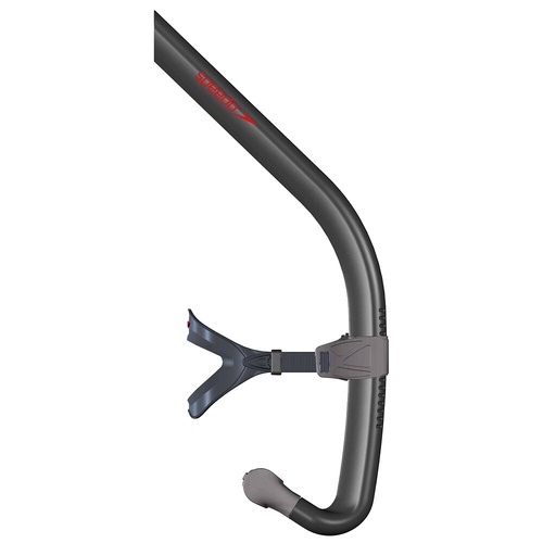 Speedo Bullet Centre Snorkel, Swim Training Center Snorkel Charcoal Front Snorkel