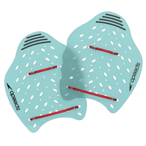 SpeedoPower Plus Paddles - Arctic Glass, Swimming Hand Paddles [Size: Small]