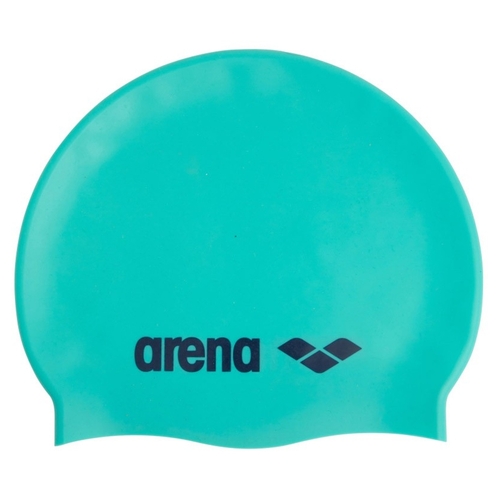 Arena Classic Silicone Swim Cap Water-Navy, Swimming Cap, Silicone Swim Cap