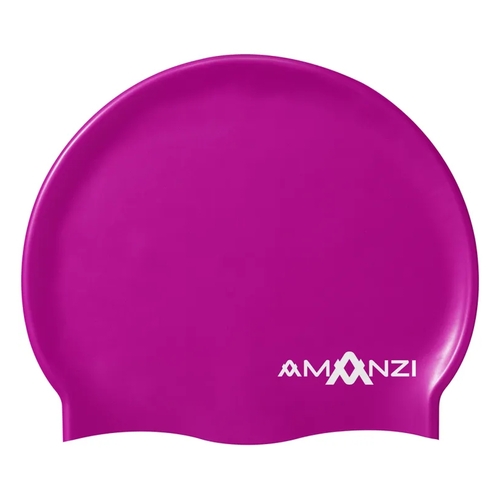 Amanzi Signature Orchid Swim Cap, Silicone Swim Cap