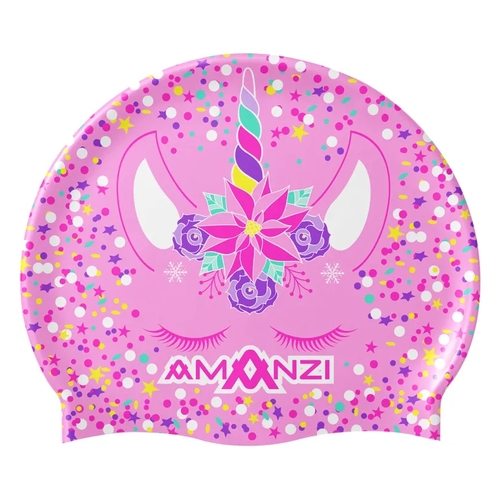 Amanzi Princess Sparkles Swim Cap, Silicone Swim Cap