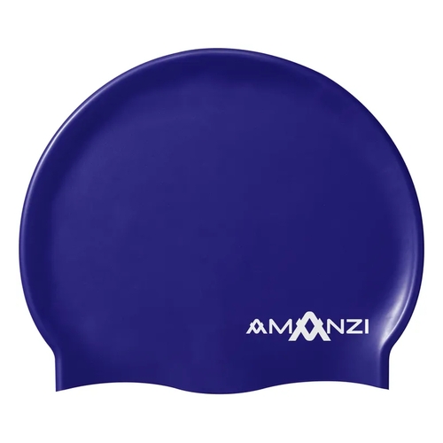 Amanzi Signature Blueberry Swim Cap, Silicone Swim Cap