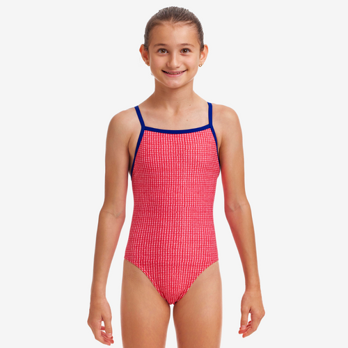 Funkita Blood Hound Girls Tie Me Tight One Piece Swimwear, Girls Full Piece Swimsuit [Size: 10]