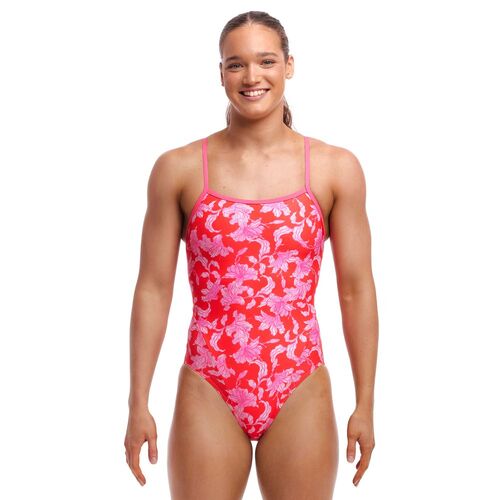 Funkita Fire Flyer ECO Single Strap One Piece Women's Swimwear, Ladies Swimsuit [Size: 8]