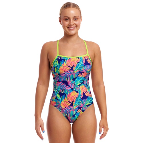 Funkita Leaving Today ECO Single Strap One Piece Women's Swimwear, Ladies Swimsuit [Size: 8]