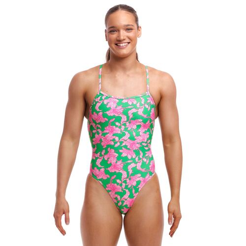 Funkita Women's Blossom Fly ECO Strapped In One Piece Swimwear, Women's Swimsuit [Size: 8]