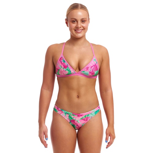 Funkita Women's Tropic Palm Tri Top Bikini Two Piece Swimwear - Women's Swimsuit [Size: 8]