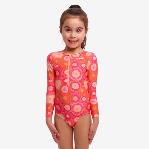 Funkita Toddler Girls Ahelhe Sun Cover One Piece Swimwear, Toddler Girls One Piece Swimwear [Size: 3]