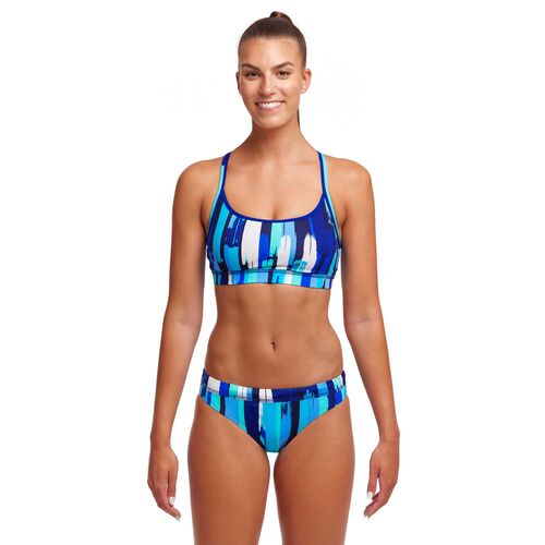 Funkita Women's Roller Paint Sports Bikini Two Piece Swimwear [Size: 8]