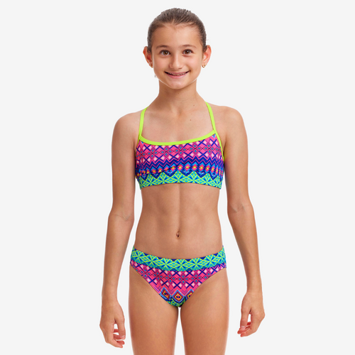 Funkita Girls Kris Kringle Swim Sports Brief - Brief ONLY - SEPARATES, Girls Swimwear [Size: 12]