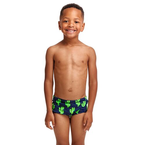 Funky Trunks Toddler Boys Prickly Pete Printed Swimming Trunks, Boys Swimwear [Size: 4]