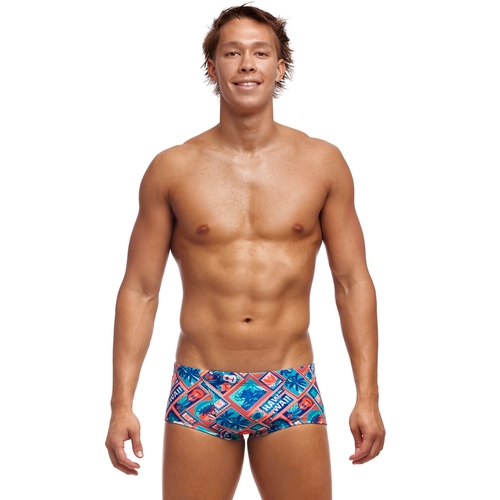 Funky Trunks Men's Tiki Tango ECO Classic Swimming Trunk, Mens Swimwear [Size: X Small]