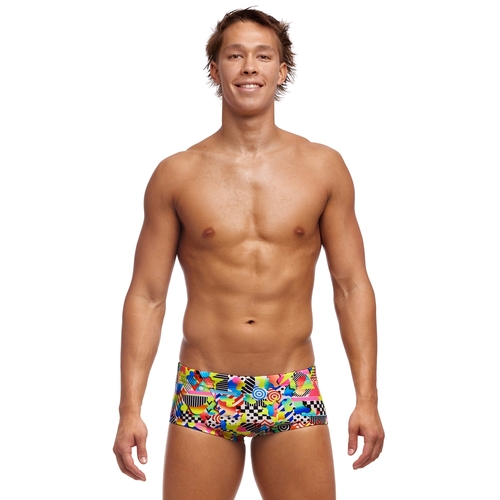 Funky Trunks Men's Junk Yard ECO Classic Swimming Trunk, Mens Swimwear [Size: X Small]