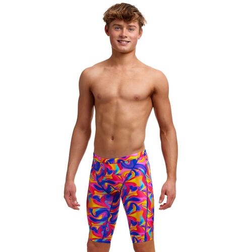 Funky Trunks Boys Summer Swirl Training Jammer Swimwear, Boys Swimsuit [Size: 22]