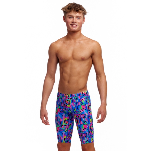 Funky Trunks Boys Funk & Blues Eco Training Jammer Swimwear, Boys Swimsuit [Size: 22]