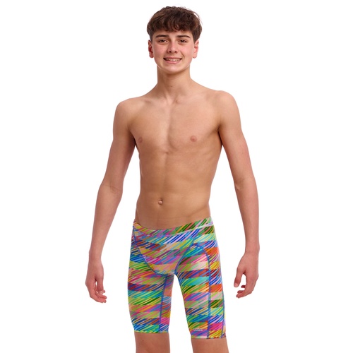 Funky Trunks Boys Static Stack Eco Training Jammer Swimwear, Boys Swimsuit [Size: 6]