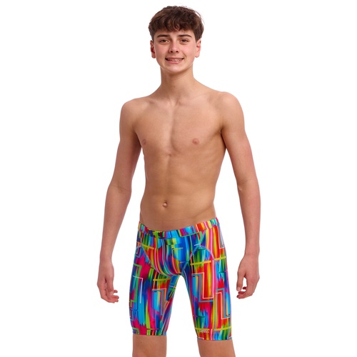 Funky Trunks Boys The Glitch Eco Training Jammer Swimwear, Boys Swimsuit [Size: 6]