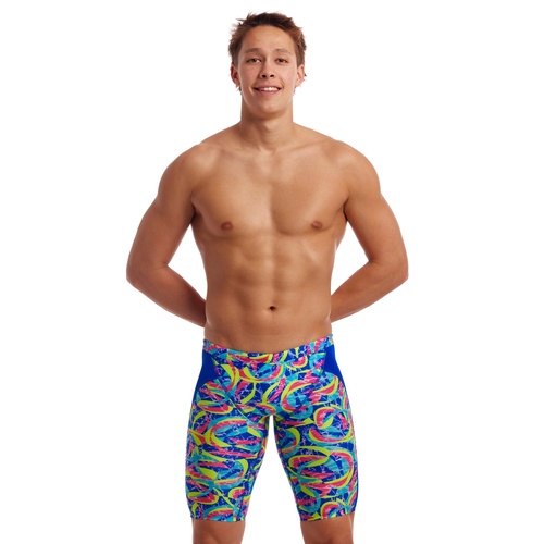 Funky Trunks Men's Choppy Waters ECO Training Jammers, Swimming Jammer [Size: 30]