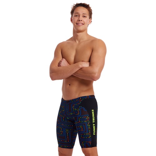 Funky Trunks Men's Chomp Chomp ECO Training Jammers, Swimming Jammer [Size: 30]