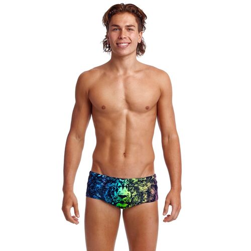 Funky Trunks Men's Lion Eyes Sidewinder Trunk Swimwear, Men's Swimsuit [Size: 30]