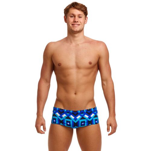 Funky Trunks Men's Gee A Geo Sidewinder Trunk Swimwear, Men's Swimsuit [Size: 32]