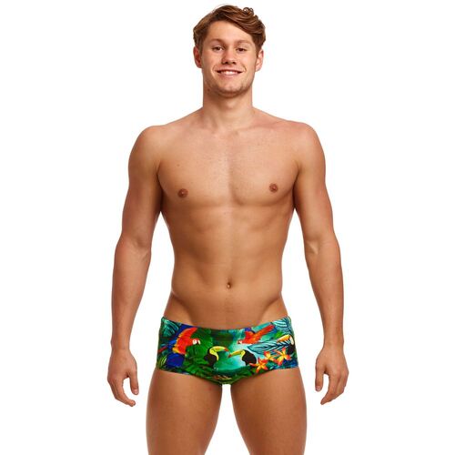 Funky Trunks Men's Lost Forest Sidewinder Trunk Swimwear, Men's Swimsuit [Size: 32]