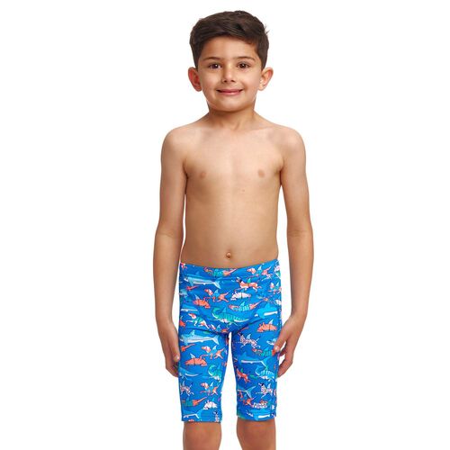 Funky Trunks Toddler Boys Fin Swimming Miniman Swimming Jammers, Boys Swimwear [Size: 16]