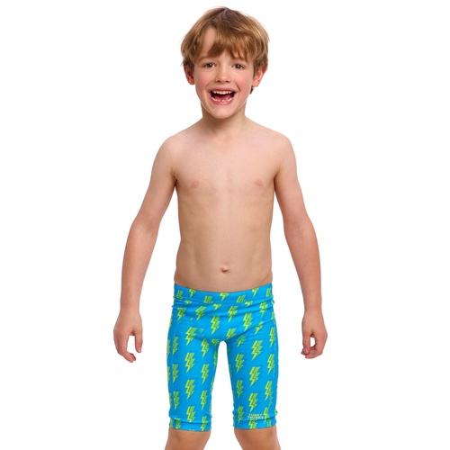 Funky Trunks Toddler Boys Bolted ECO Miniman Swimming Jammers, Boys Swimwear [Size: 3]