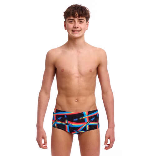 Funky Trunks Boys Pocket Rocket Sidewinder Trunks Swimwear, Boys Swimwear [Size: 8]