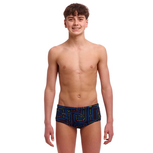 Funky Trunks Boys Chomp Chomp Sidewinder Trunks Swimwear, Boys Swimwear [Size: 8]