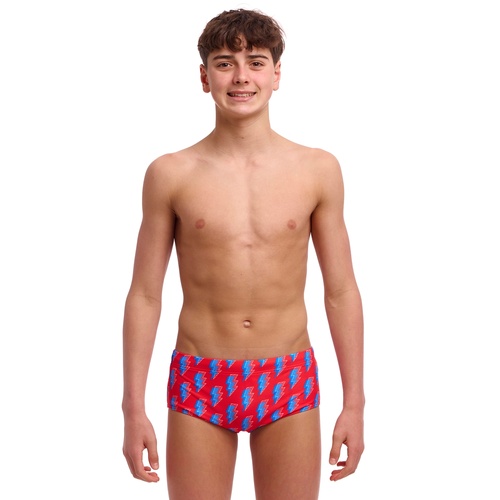 Funky Trunks Boys Hot Volt Sidewinder Trunks Swimwear, Boys Swimwear [Size: 8]