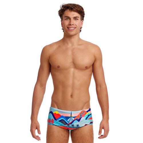 Funky Trunks Men's Vive La Funky Sidewinder Trunk Swimwear, Men's Swimsuit [Size: 32]