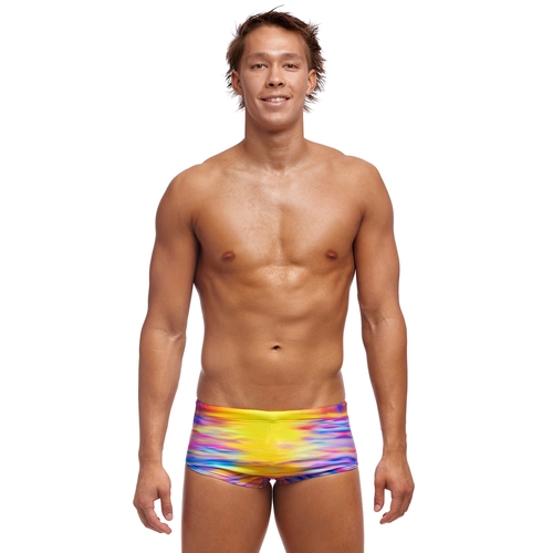 Funky Trunks Men's Darkinjung Sunset ECO Sidewinder Trunk Swimwear, Men's Swimsuit [Size: 30]