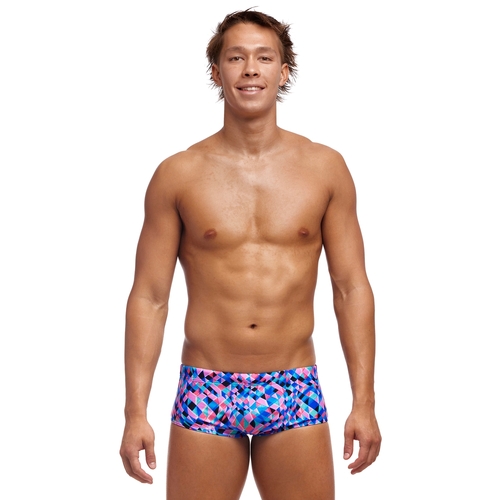 Funky Trunks Men's Warp Tour ECO Sidewinder Trunk Swimwear, Men's Swimsuit [Size: 36]