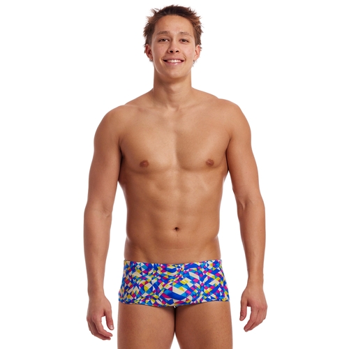 Funky Trunks Men's Time Warp ECO Sidewinder Trunk Swimwear, Men's Swimsuit [Size: 32]