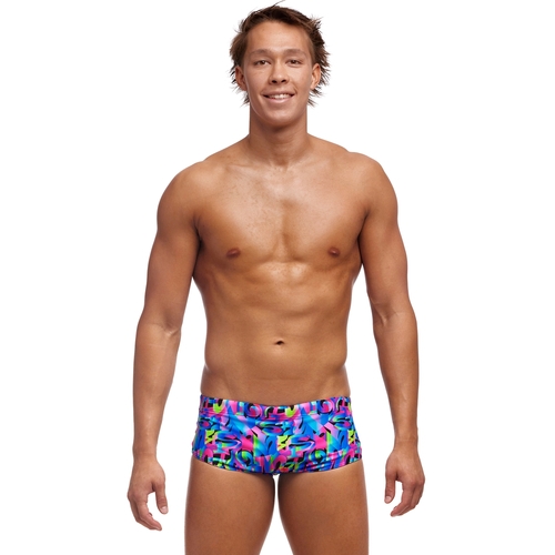 Funky Trunks Men's Funk & Blues ECO Sidewinder Trunk Swimwear, Men's Swimsuit [Size: 30]