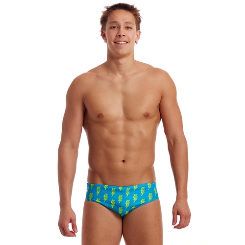 Funky Trunks Men's Bolted ECO Classic Brief Swimwear, Men's Swimsuit [Size: 30]